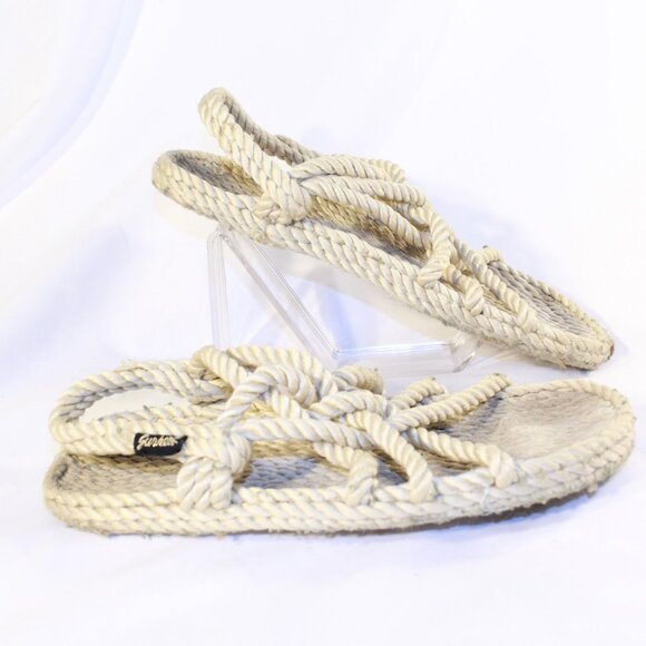 Gurkees W8 M5 Neptune Platinum Vegan Rope Unisex Sandals - Handmade in USA - Picture 3 of 10
